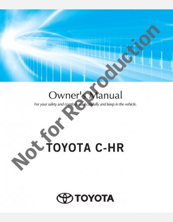 toyota c-hr hybrid 2019-2020 owners manual